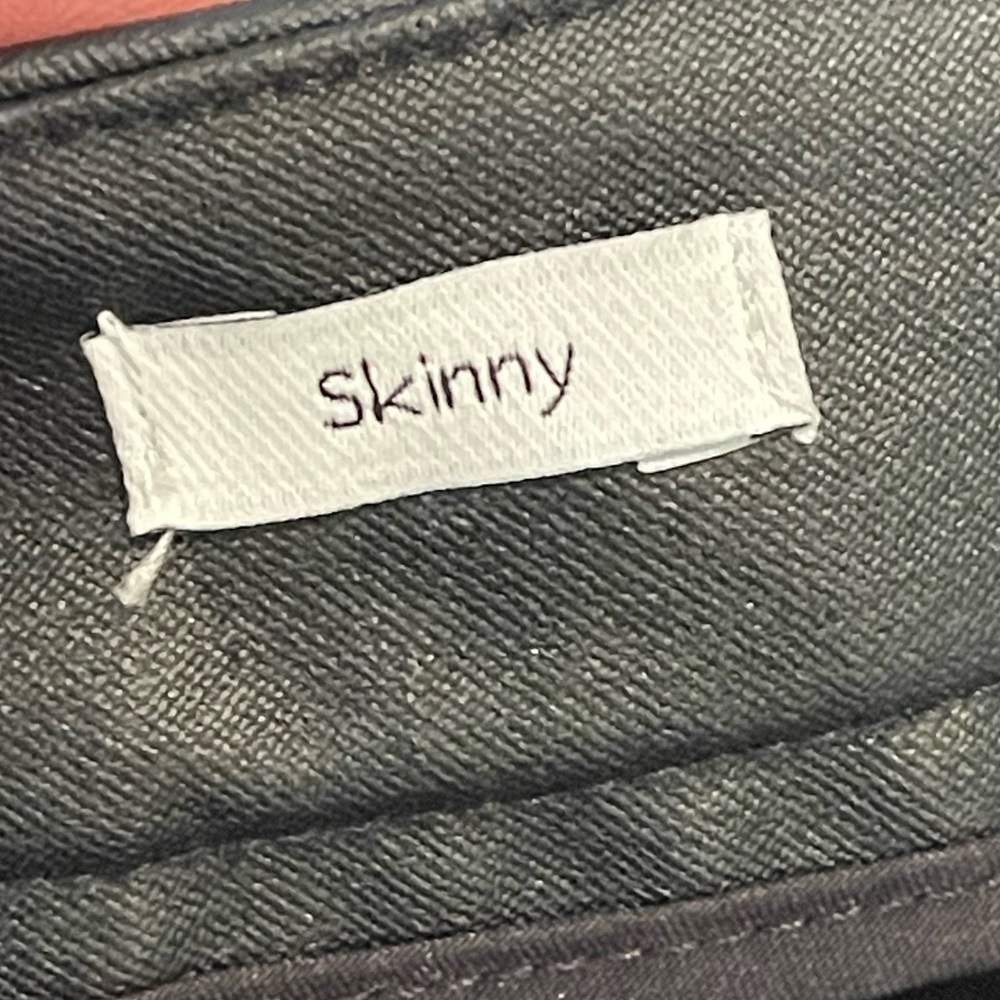 Nine West vegan leather ankle zip pull on legging pants - Picture 6 of 8